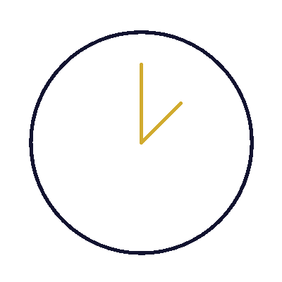 Wired outline 45 clock time hover pinch  1 